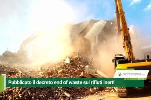 pubblicato il decreto end of waste sui rifiuti inerti